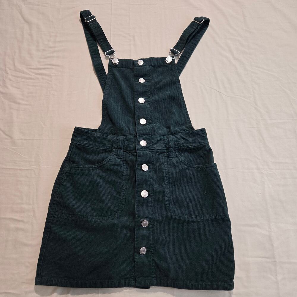 PacSun Dk Green Jumper Dress Overall Dress Sz XS